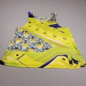 Mary‎ Katrantzou 100% Silk Tank Top Size L Abstract Surrealist Print Designer